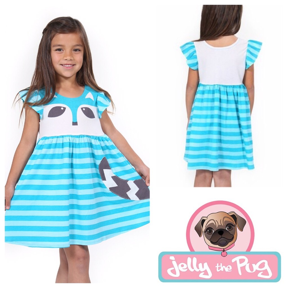 NWT🐾 Woodland Friend Raccoon Dress Jelly The Pug