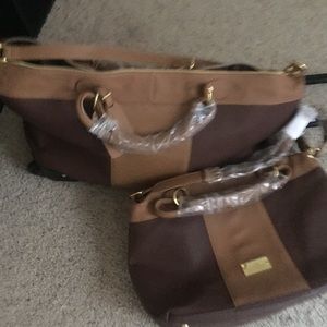 Leather luggage set