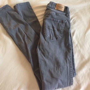 A&F high waisted button fly Jean leggings size 00