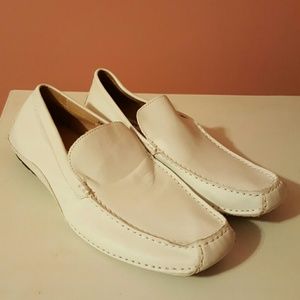 Steve Madden White Loafers 11M
