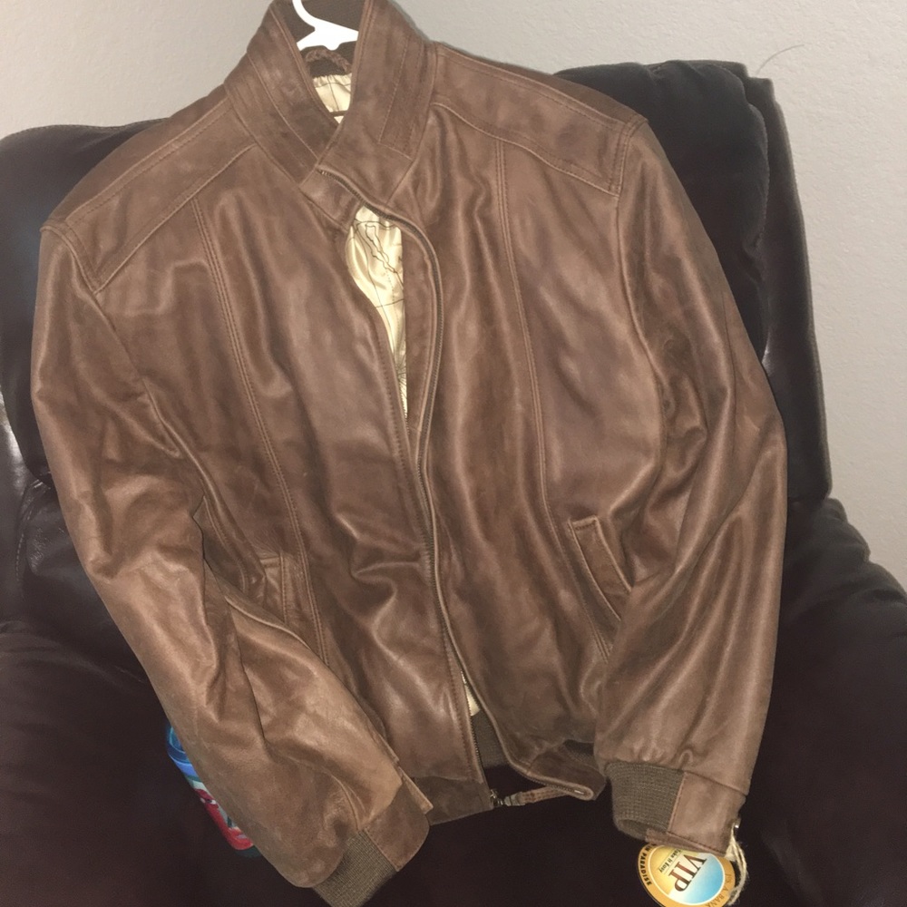 Mens leather coat