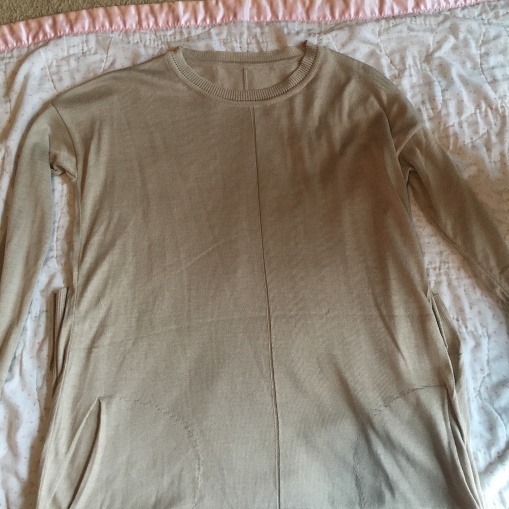 Light brown tunic with pockets