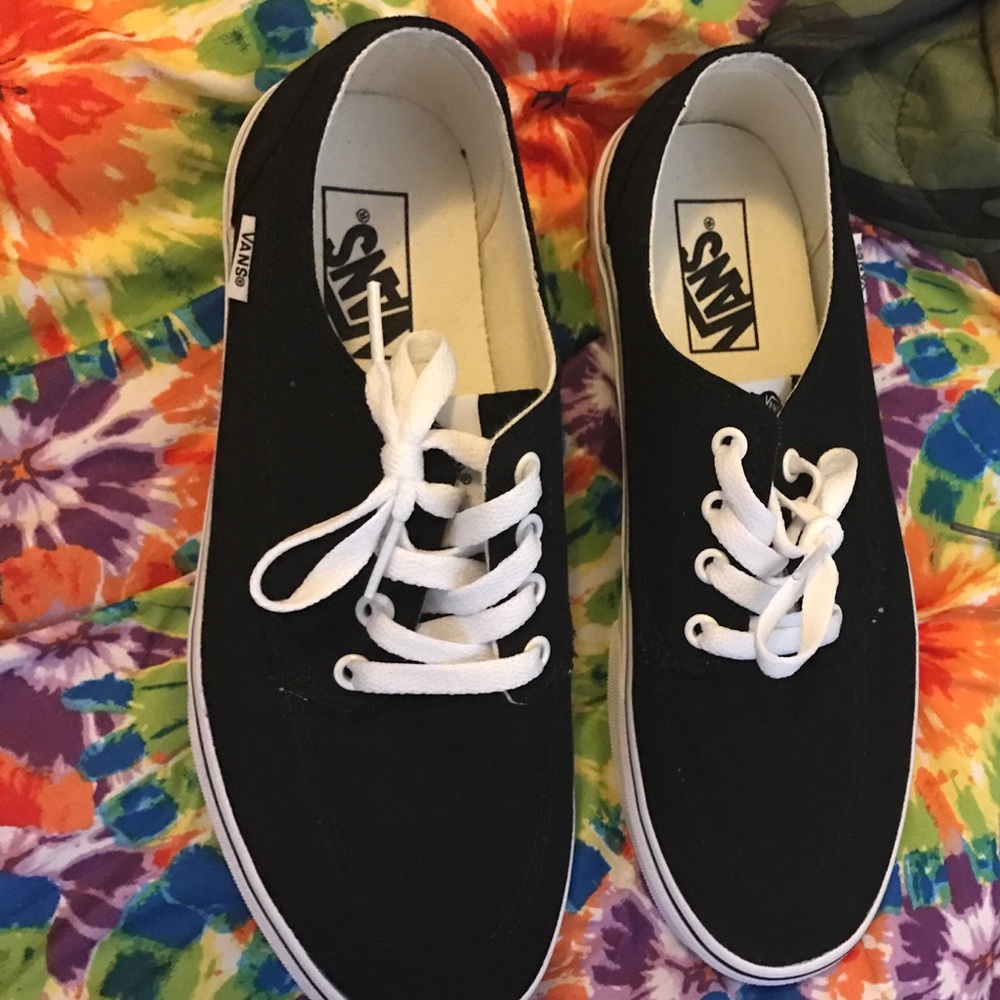 Black Vans- never worn