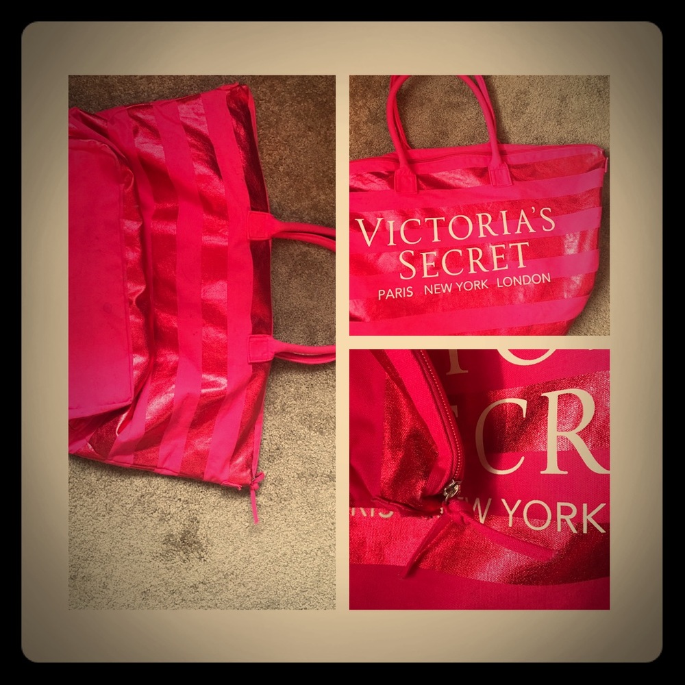 💝💼💼💼💼💼VS Pink Glitter Tote Bag 💼💼💼💼💼💝