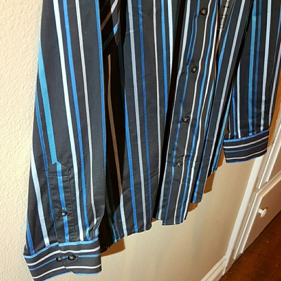 Claiborne Striped Button Down Shirt - S - Picture 4 of 4