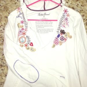 Lucky 🍀 Brand V Neck Hoodie