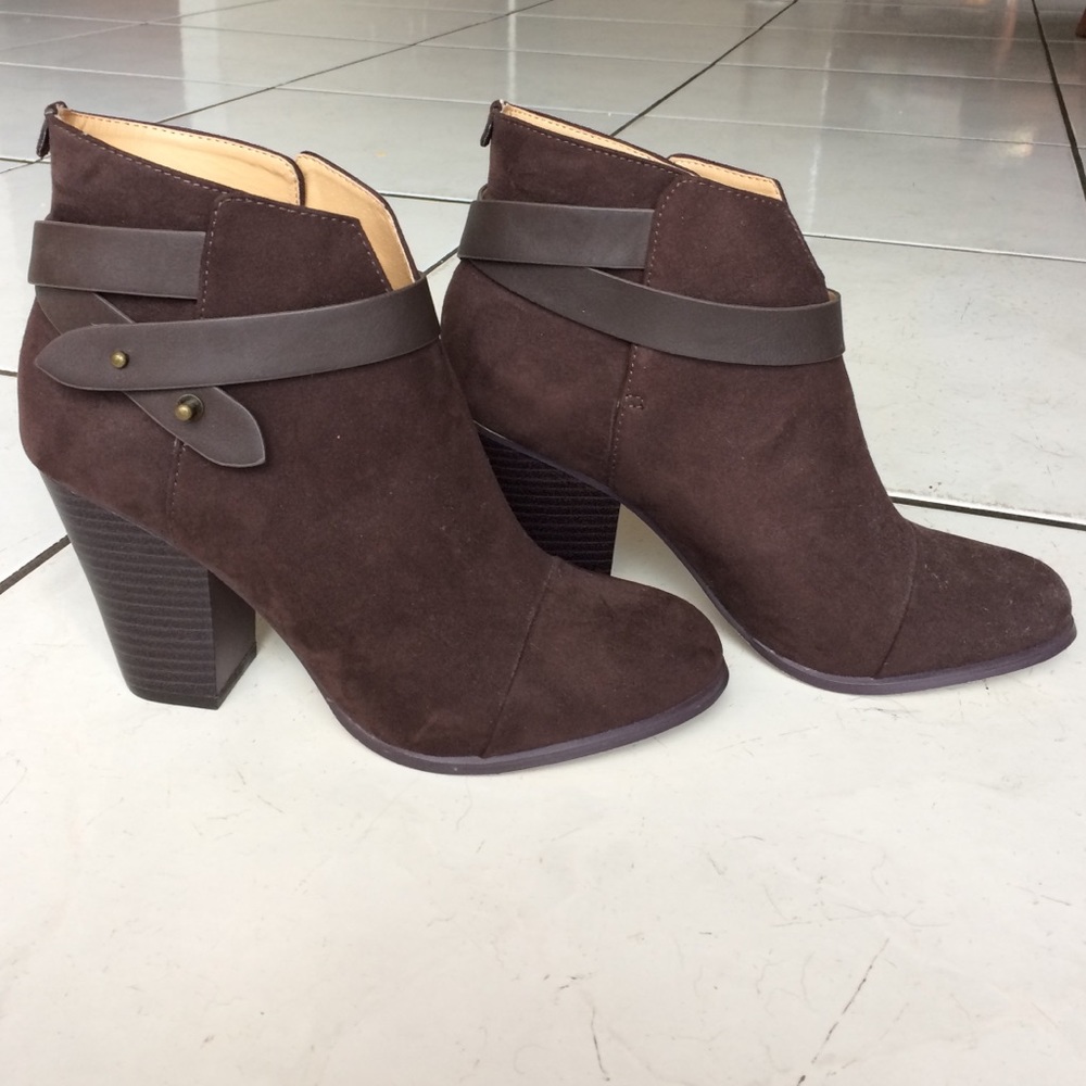 Brown booties