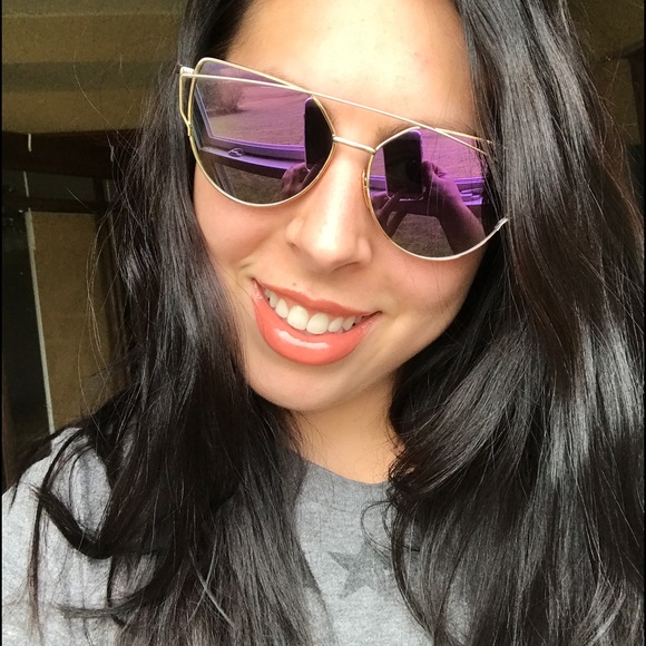 SOLD OUT || Purple mirror sunglasses - Picture 2 of 3