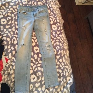 American Eagle distressed skinny jeans