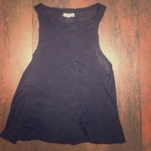 Silence and Noise black chiffon tank size small