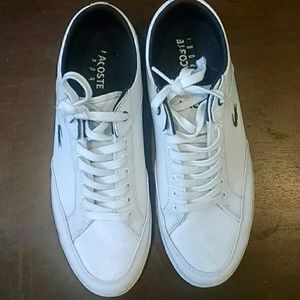 Men's White Lacoste Sport Sneakers