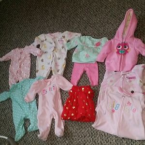 Newborn Girl Clothes. Lot of 10 pieces!
