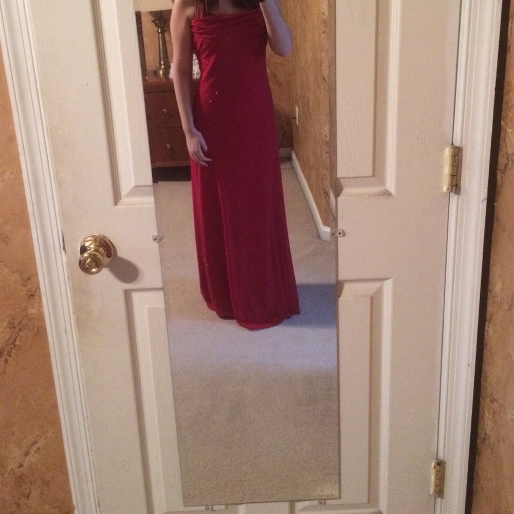 Red sparkly dress