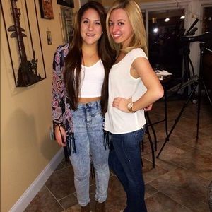 BDG High waisted skinny jeans acid wash