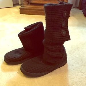 Ugg Classic Cardy, black, excellent shape, warm!
