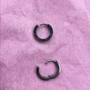 Sterling silver hoop earrings