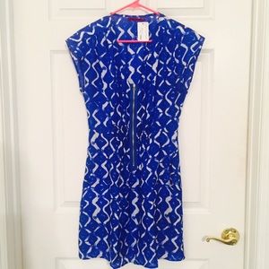 NWT Velvet Katherine Royal Zipper Dress