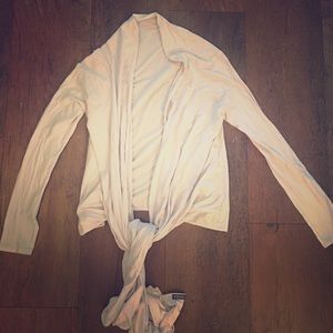 Lilac long sleeve wrap shirt size small