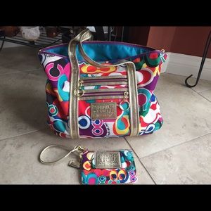 Coach Purse and matching wristlet