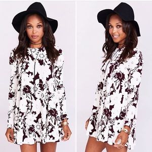Show Me Your Mumu Dress ~Burgundy Bloom Spandy