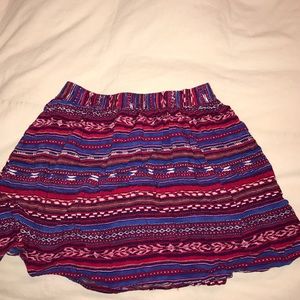 Aztec Printed Mini Skirt