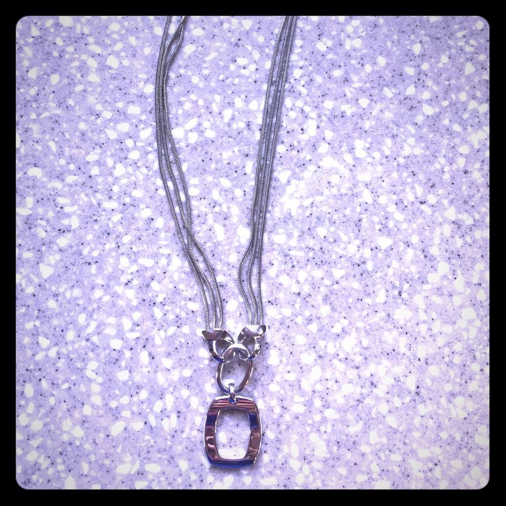 Lia Sophia adjustable silver necklace