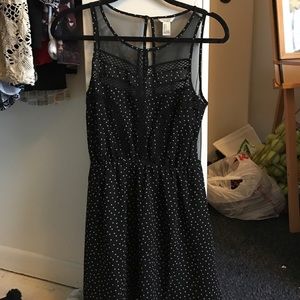 Forever 21 sheer back polka for dress size small