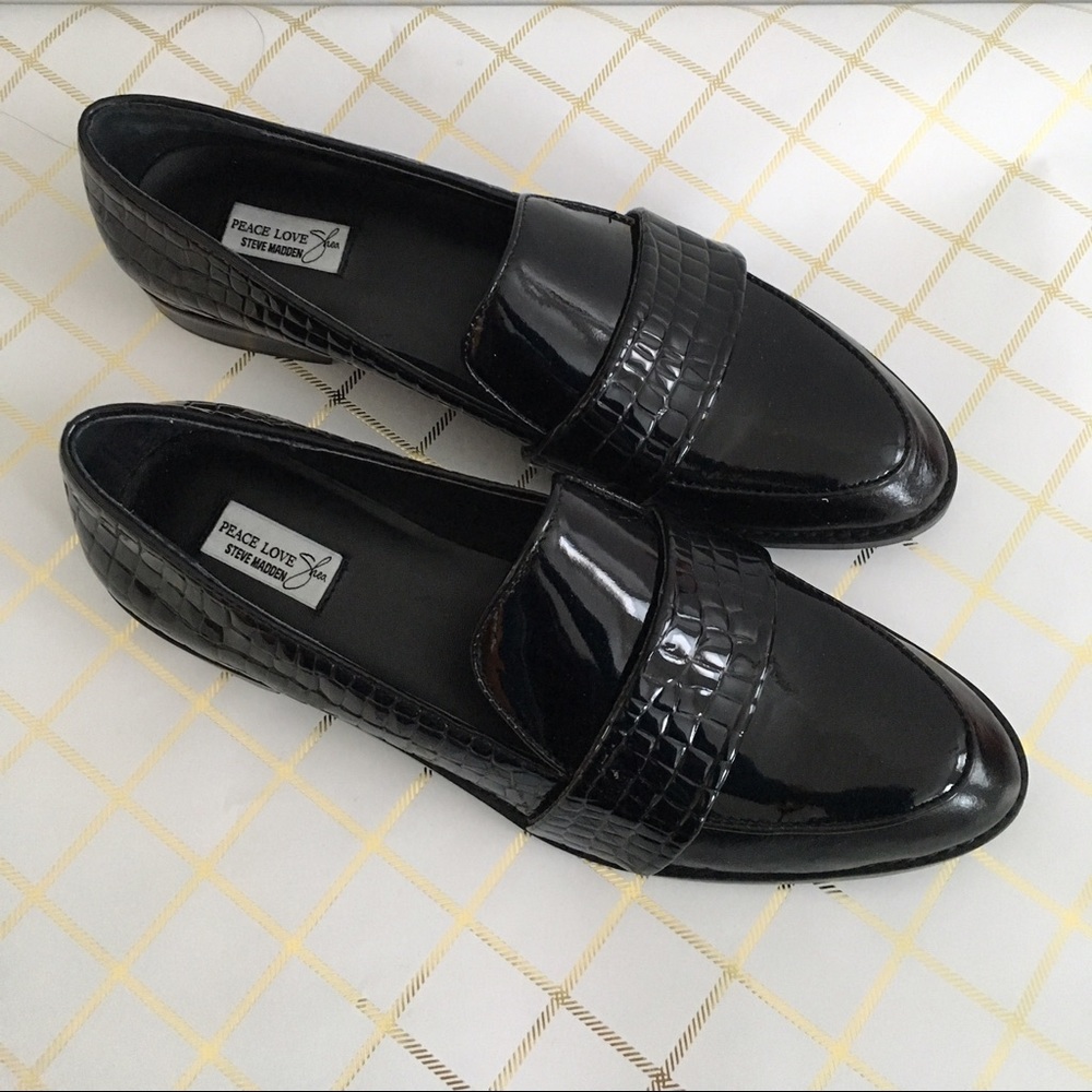 Peace Love Shea x Steve Madden loafers
