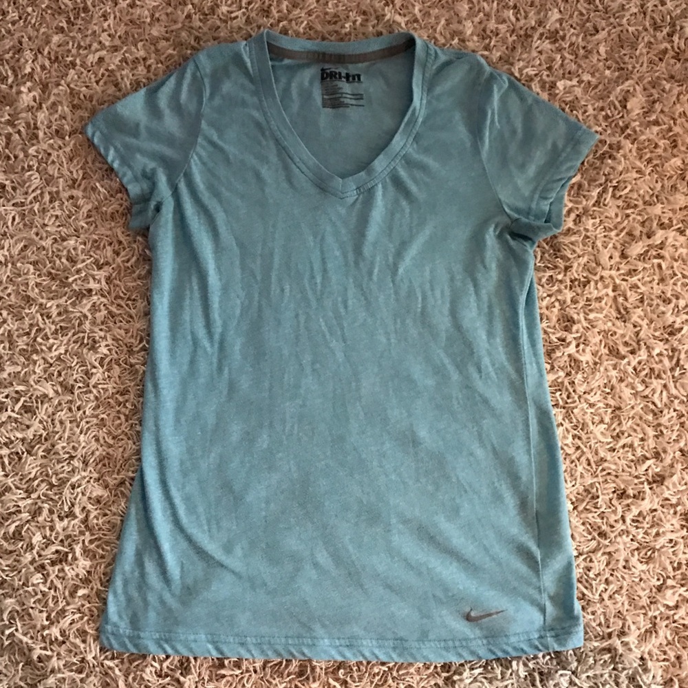 Nike blue dri fit top