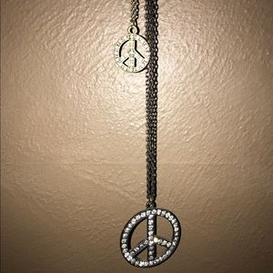 Peace sign necklace