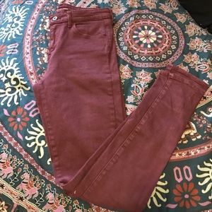 Levi high rise skinny jeans