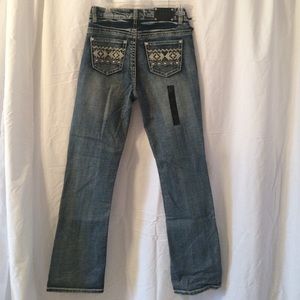 Women's Live Hard Play Hard Western Jeans