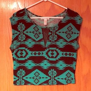 Teal Crop Top