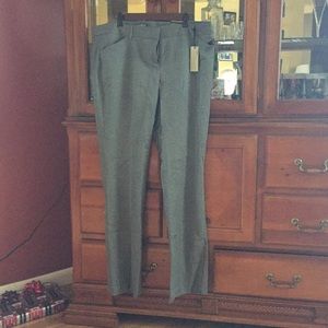 NWT Express Editor Grey bootleg pants 16L