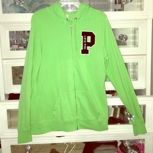 VS PINK zip-up hoodie size Large