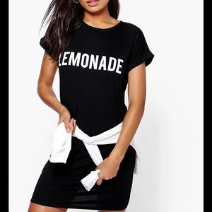 Lemonade t-shirt dress.  Capped sleeves