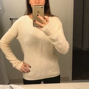 Cream Aritzia Wilfred Free S sweater