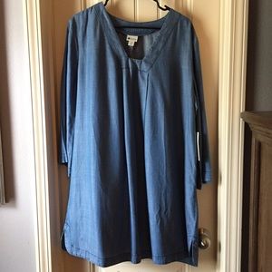 NWT cute chambray swing dress
