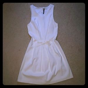 White A-line Dress