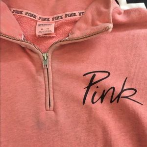 VS Pink Quarter Zip Sweatshirt
