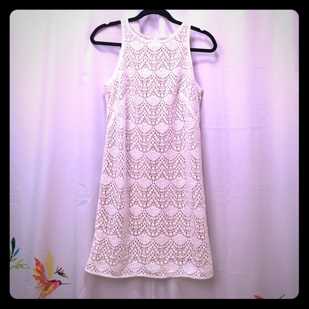 Crochet whit dress