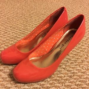 Orange  Madden girl Heels