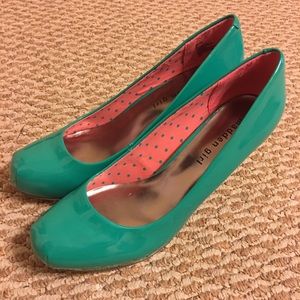 Teal Madden girl Heels