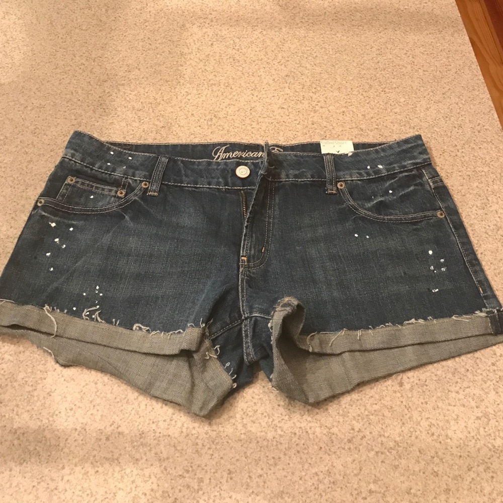 American Eagle Cuffed Jean Shorts- New with tags