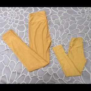 LuLaRoe Mommy and Me leggings OS, S/M