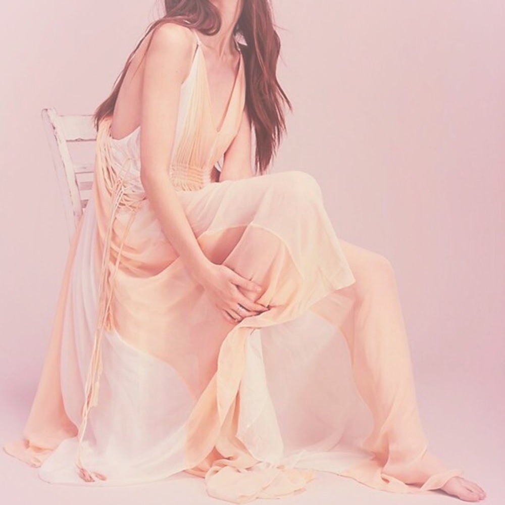 Free People Setting Sun Ethereal Maxi Dress