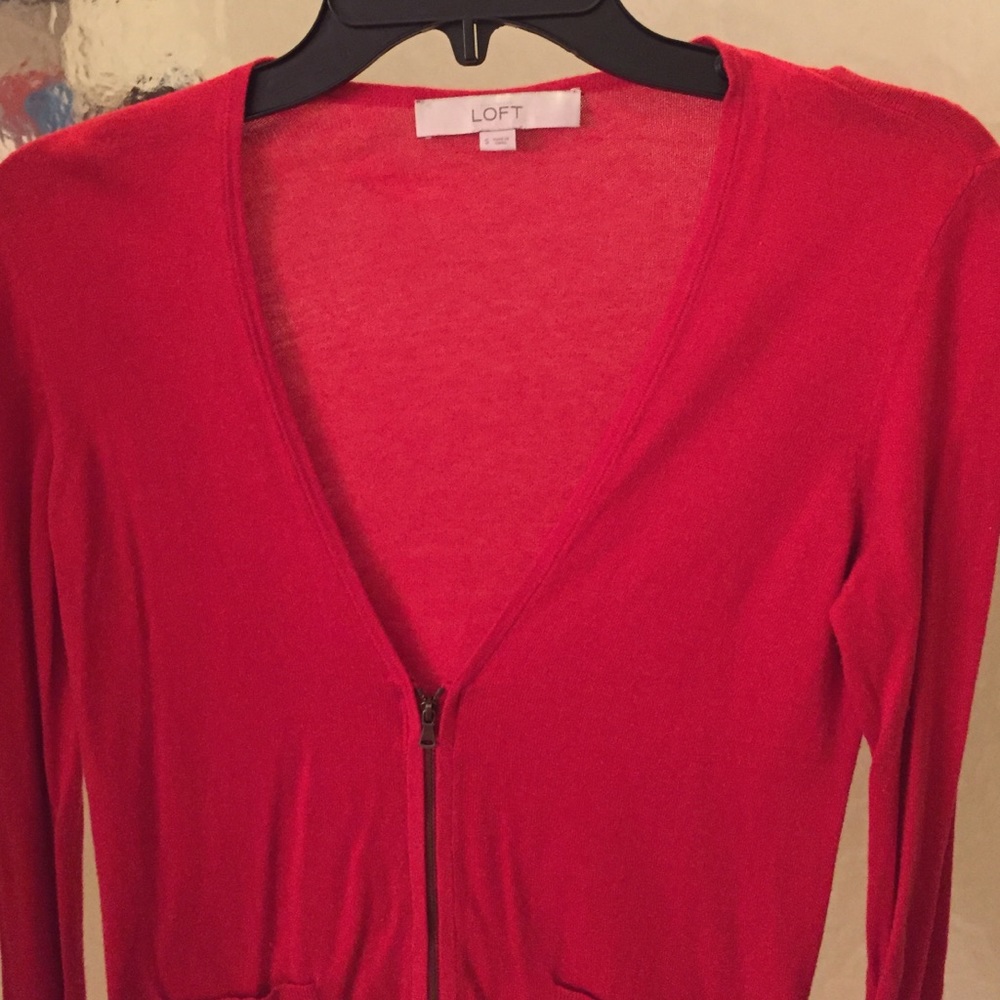 Loft zip sweater