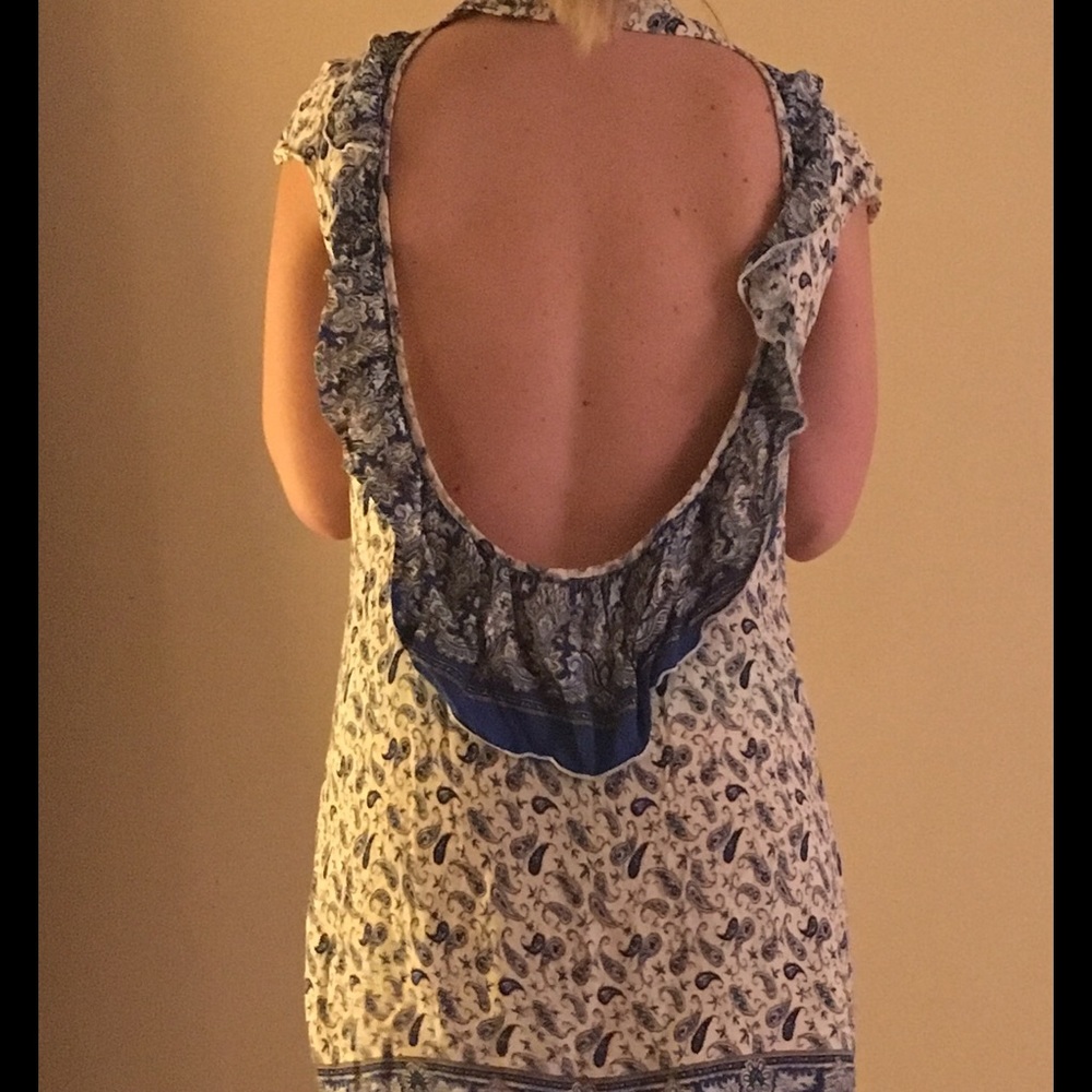 Dress with open back