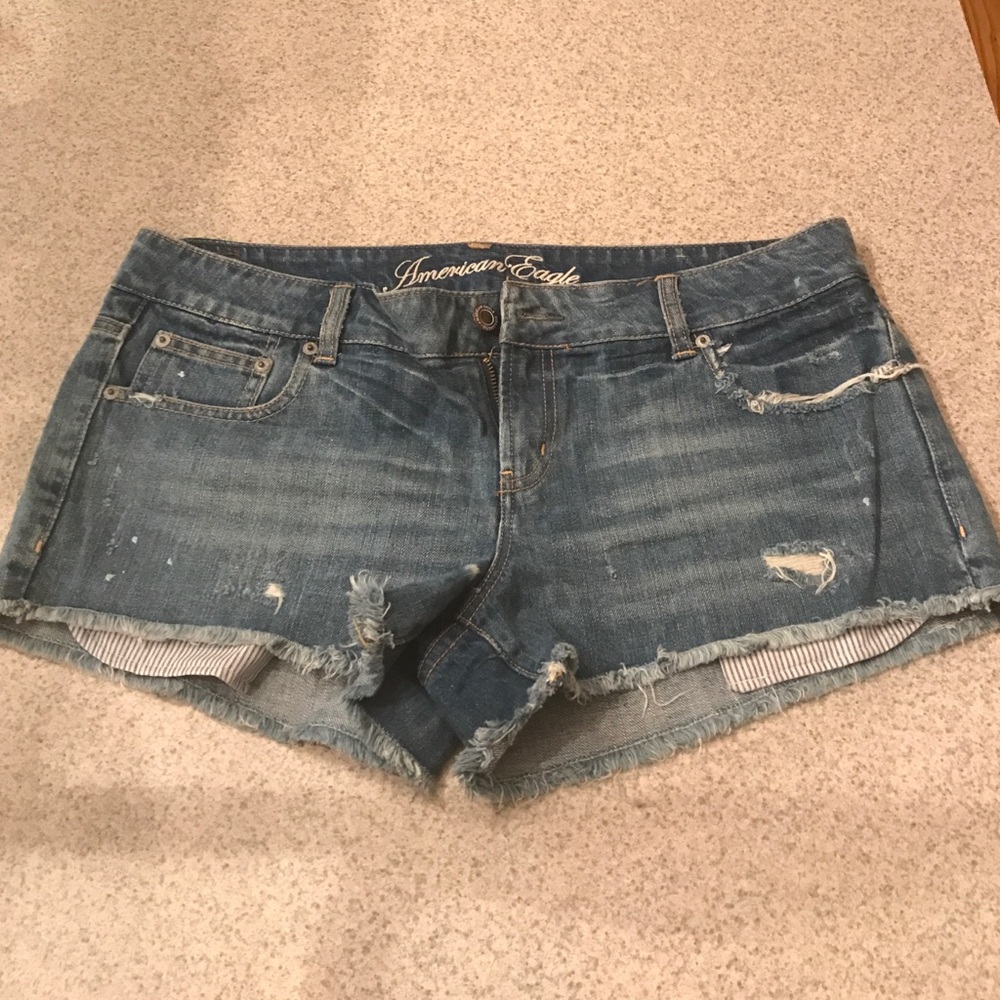 American Eagle Distressed Jean Shorts
