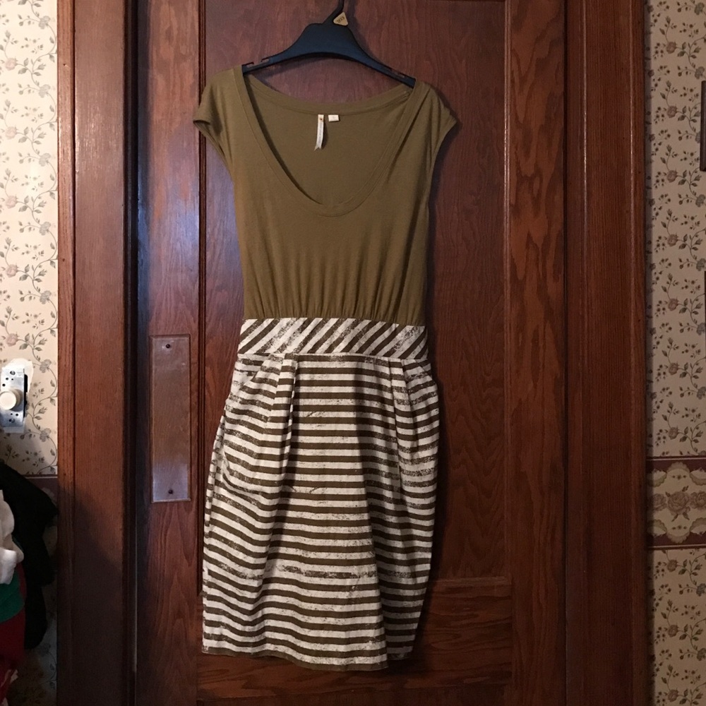 Little Yellow Button Dress